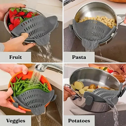 Clip-On Strainer for Pots